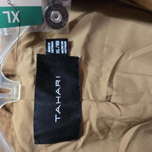 Tahari Wrap Style Women's XL Water Resistant Snap Closure Lt Brown Coat NWT - Picture 7 of 9